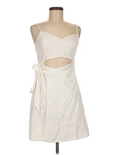 Pre-owned Express Casual Dress In Ivory