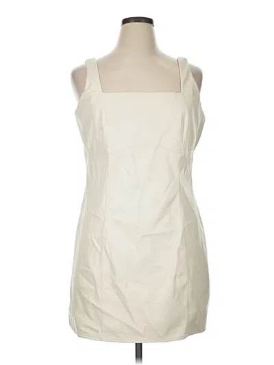 Pre-owned Express Casual Dress In Ivory