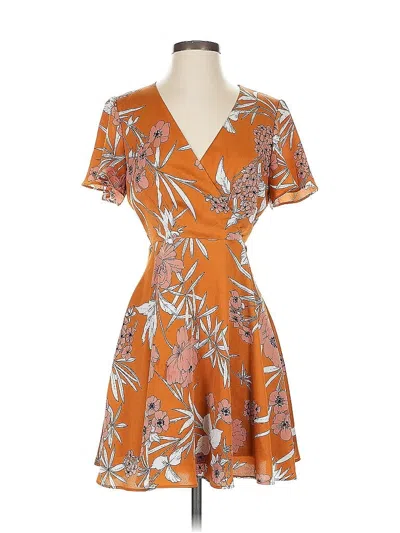 Pre-owned Express Casual Dress In Orange
