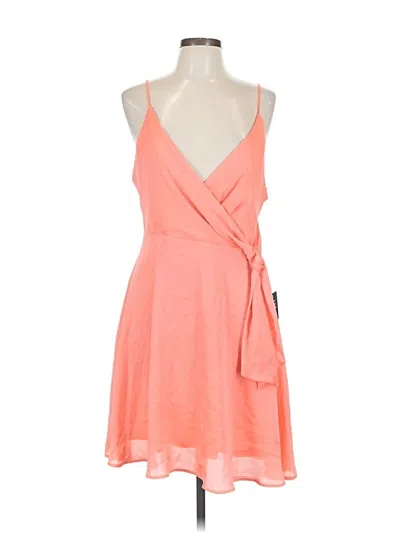 Pre-owned Express Casual Dress In Orange