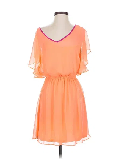 Pre-owned Express Casual Dress In Orange