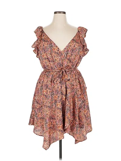 Pre-owned Express Casual Dress In Orange