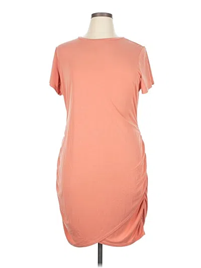 Pre-owned Express Casual Dress In Orange