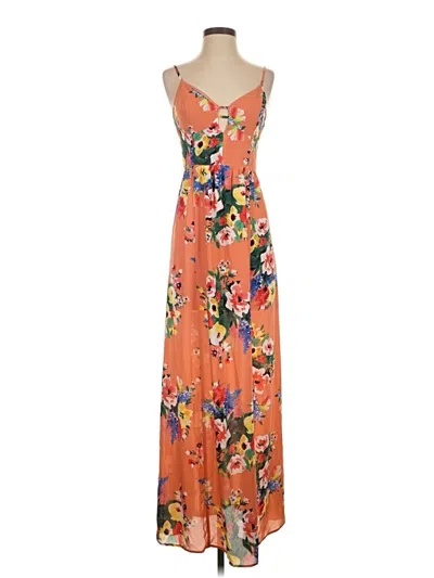 Pre-owned Express Casual Dress In Orange