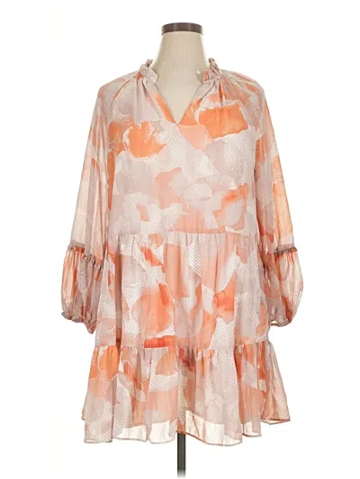 Pre-owned Express Casual Dress In Orange