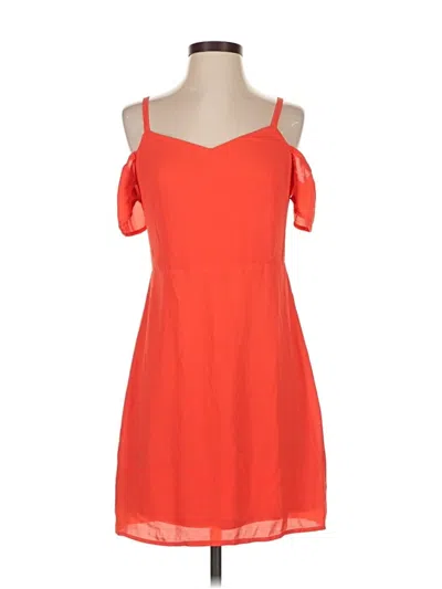 Pre-owned Express Casual Dress In Orange
