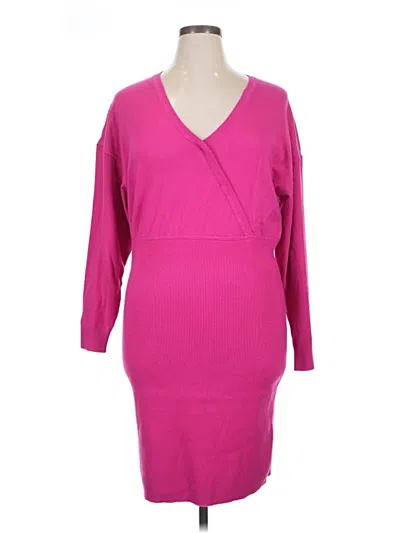 Pre-owned Express Casual Dress In Pink
