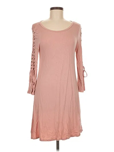 Pre-owned Express Casual Dress In Pink