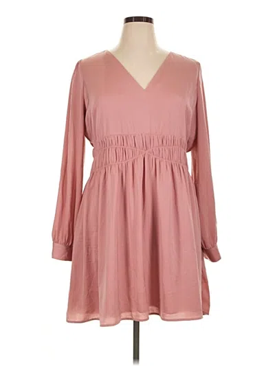 Pre-owned Express Casual Dress In Pink