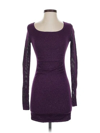 Pre-owned Express Casual Dress In Purple