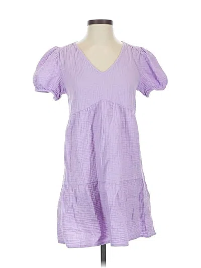 Pre-owned Express Casual Dress In Purple