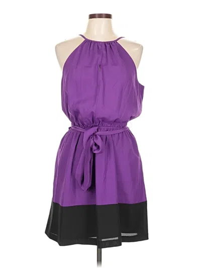 Pre-owned Express Casual Dress In Purple