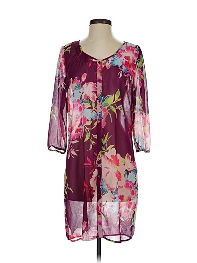 Pre-owned Express Casual Dress In Purple