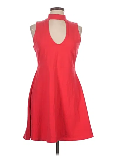 Pre-owned Express Casual Dress In Red