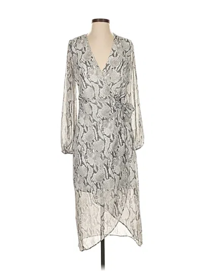 Pre-owned Express Casual Dress In Silver