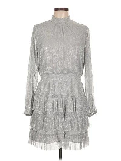 Pre-owned Express Casual Dress In Silver
