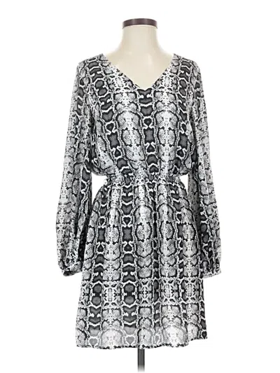 Pre-owned Express Casual Dress In Silver