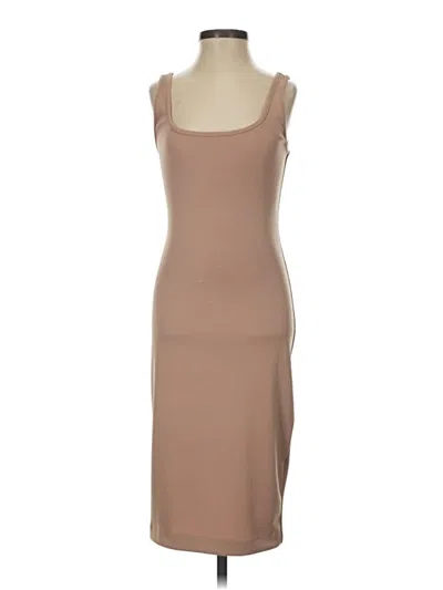 Pre-owned Express Casual Dress In Tan