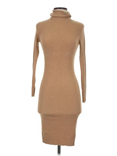 Pre-owned Express Casual Dress In Tan
