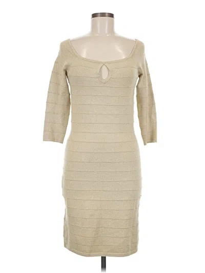 Pre-owned Express Casual Dress In Tan