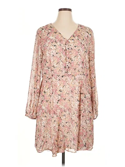 Pre-owned Express Casual Dress In Tan
