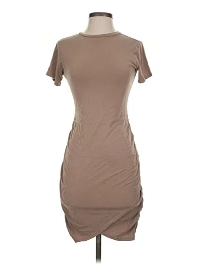 Pre-owned Express Casual Dress In Tan