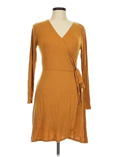 Pre-owned Express Casual Dress In Tan
