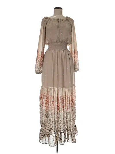 Pre-owned Express Casual Dress In Tan