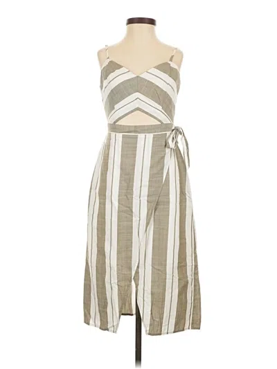 Pre-owned Express Casual Dress In Tan