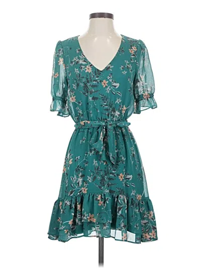 Pre-owned Express Casual Dress In Teal