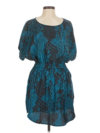Pre-owned Express Casual Dress In Teal