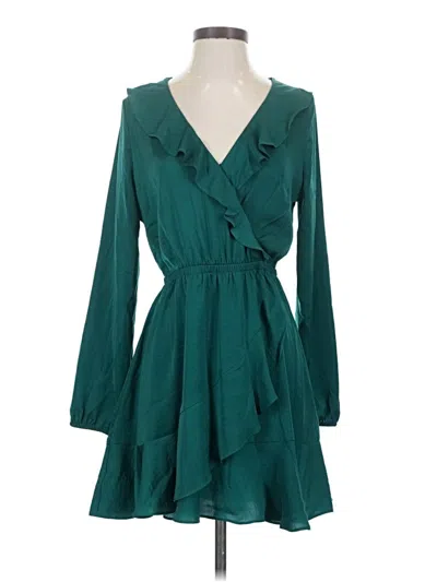 Pre-owned Express Casual Dress In Teal