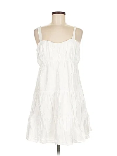 Pre-owned Express Casual Dress In White