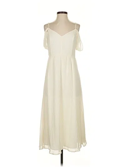 Pre-owned Express Casual Dress In White