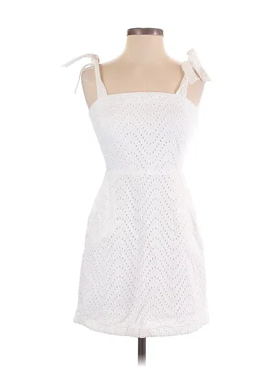 Pre-owned Express Casual Dress In White