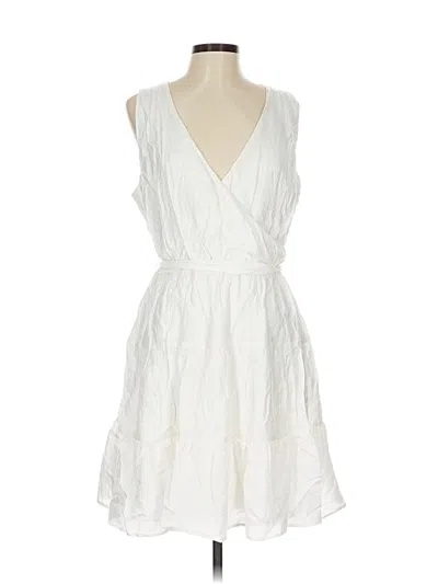 Pre-owned Express Casual Dress In White