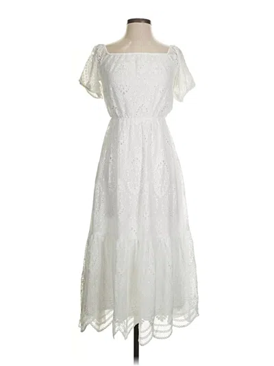 Pre-owned Express Casual Dress In White