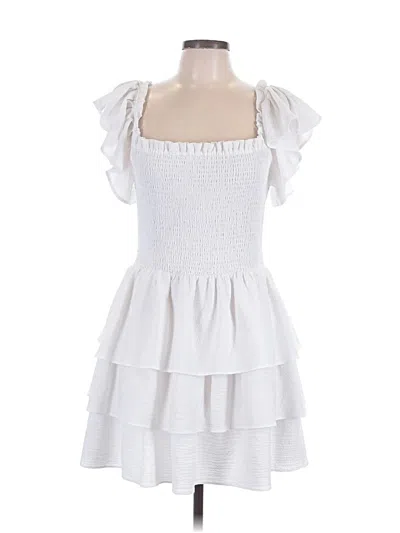 Pre-owned Express Casual Dress In White