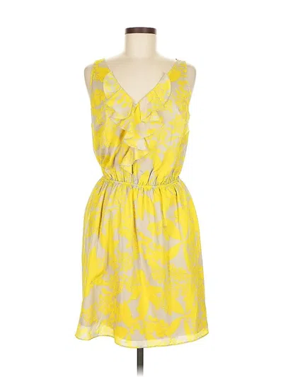 Pre-owned Express Casual Dress In Yellow