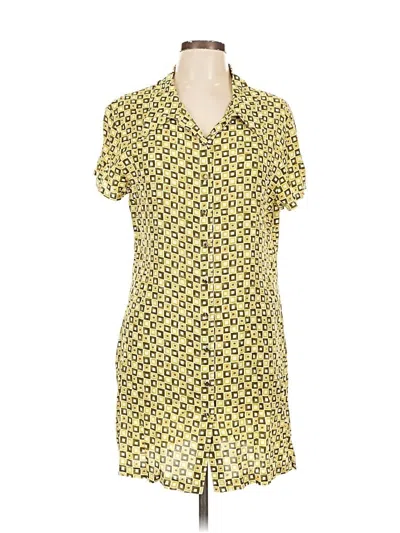 Pre-owned Express Casual Dress In Yellow