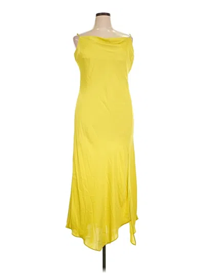 Pre-owned Express Casual Dress In Yellow
