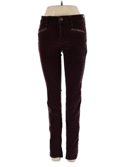 Pre-owned Express Casual Pants In Burgundy