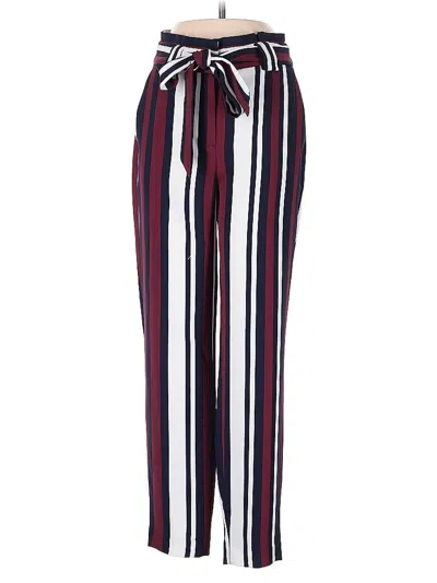 Pre-owned Express Casual Pants In Burgundy