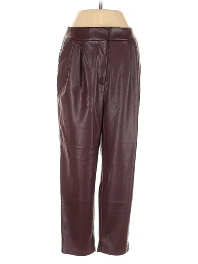Pre-owned Express Casual Pants In Burgundy