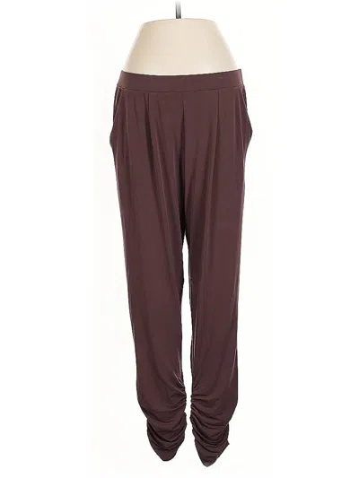 Pre-owned Express Casual Pants In Burgundy