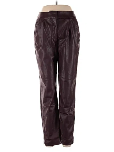 Pre-owned Express Casual Pants In Burgundy