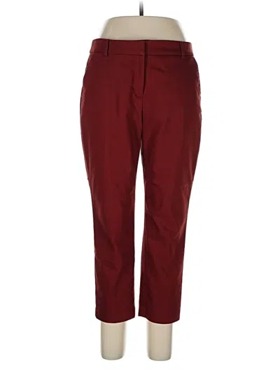 Pre-owned Express Casual Pants In Burgundy