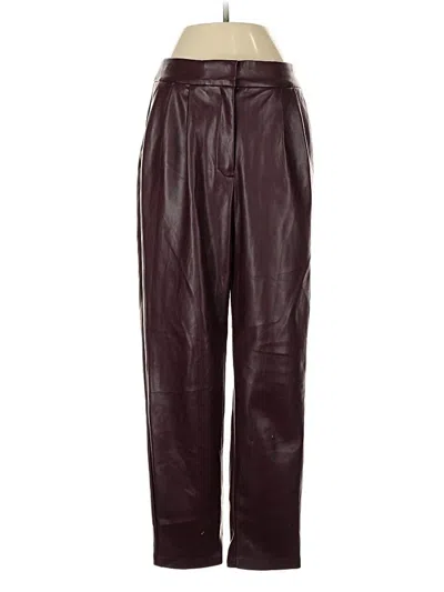 Pre-owned Express Casual Pants In Burgundy