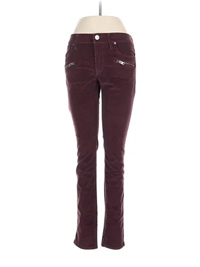 Pre-owned Express Casual Pants In Burgundy