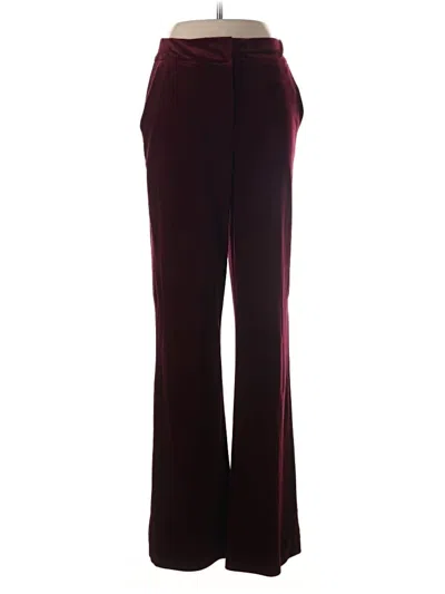 Pre-owned Express Casual Pants In Burgundy